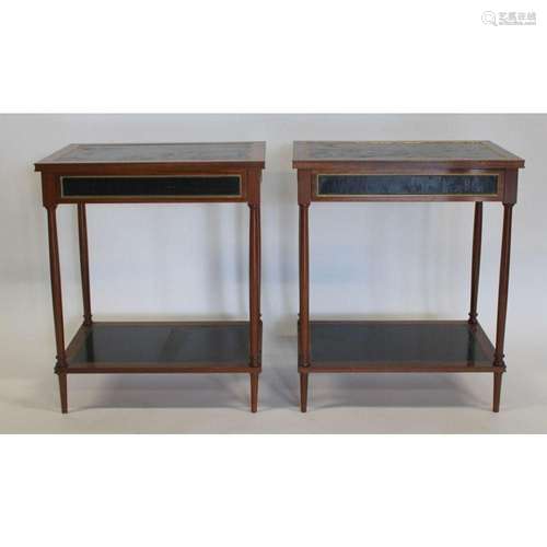 A Vintage & Quality Pair Of Mahogany Night Stands.