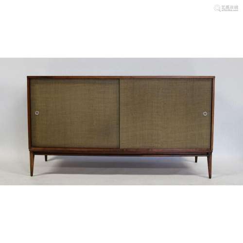 Midcentury Paul Mc Cobb Sliding Door Cabinet.