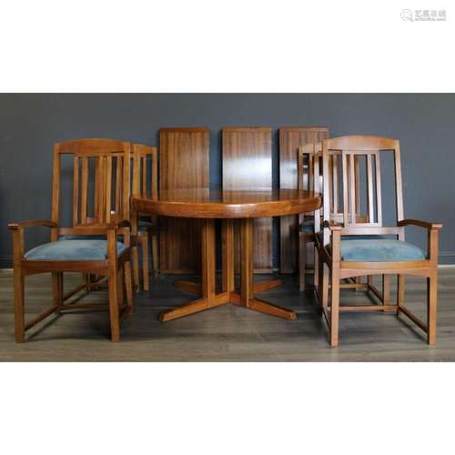 George Nakashima Table For Widdicomb & 6 Chairs