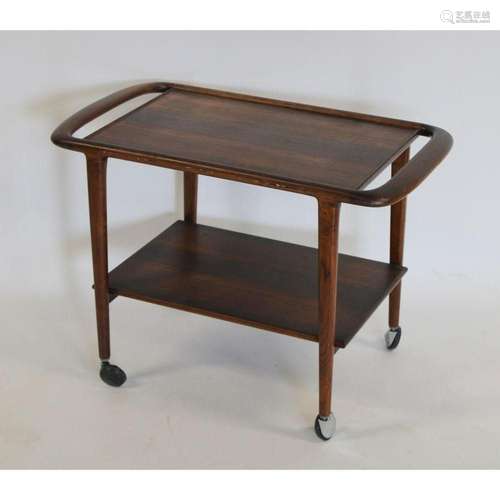 Nils Moller Midcentury Danish Modern Serving Cart.