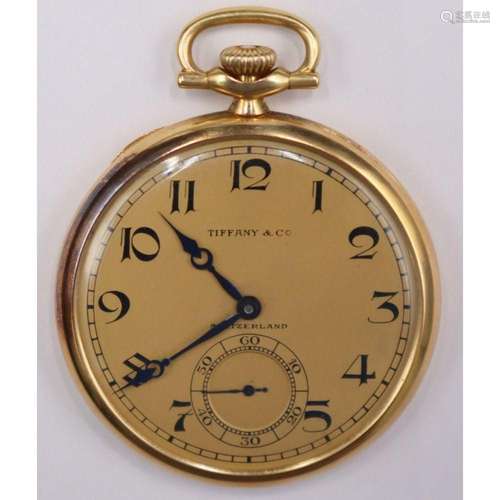 JEWELRY. Men s Tiffany & Co. 18kt Gold Open Face