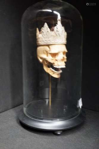 Globe "MEMENTO MORI" - "Crâne avec couronne&q...