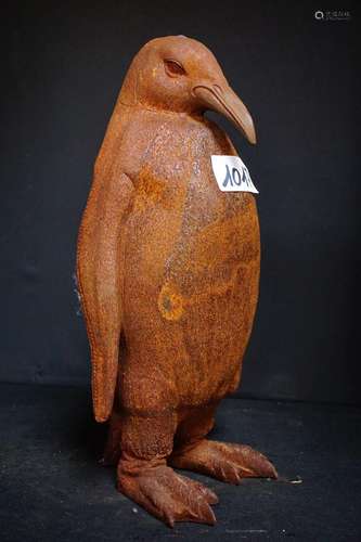 Pingouin en fonte - H : 48 cm