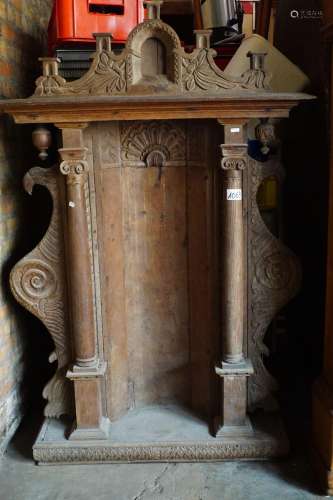 Grande niche religieuse  sculpture ancienne - H : 140 cm GRA...