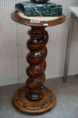 Colonne en bois torsadé - H : 80 cm - Diamètre : 40 cm