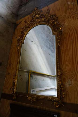 Miroir doré - H : 140 cm