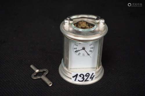 Pendule à cylindre "CARRIAGE CLOCK" - H : 7 cm