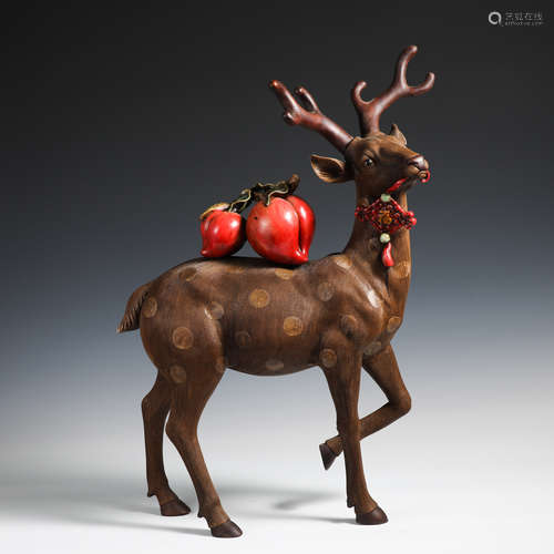 Twentieth century purple sand deer ornament