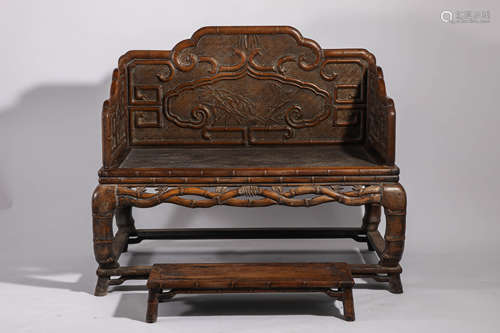 18th century A Pair of chairs made of huanghuali wood