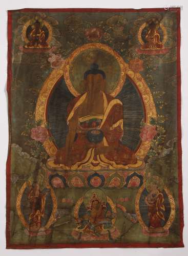 Eighteenth-century Tibetan tradition of Shakyamuni Thangka