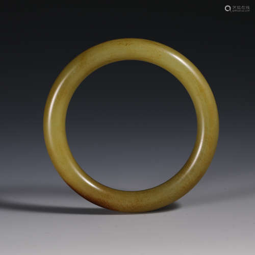 Nineteenth century Hetian jade bracelet
