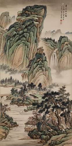 Wu Yixiang landscape vertical axis