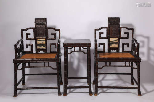 18th century A Pair of chairs made of huanghuali wood