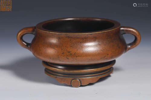 Chinese Eighteenth Century Copper Incense Burner