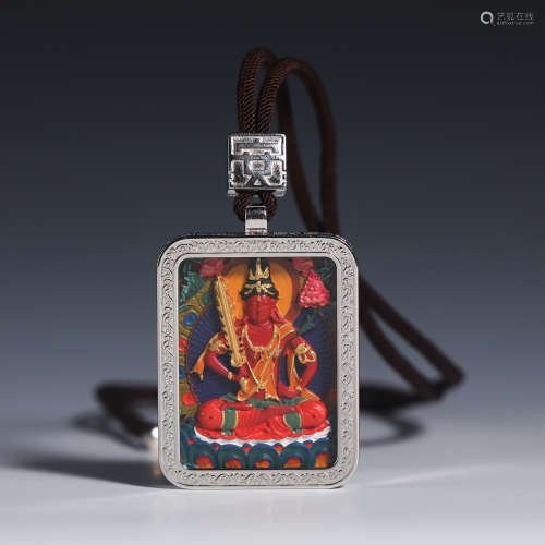 The 20th century Void Treasure Bodhisattva painted thangka
