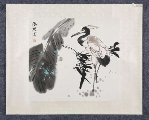 王德礼(b.1944)　丹顶鹤 设色纸本  镜心