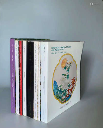 佳士得公司 瓷器、玉器及工艺精品拍卖图录 一组8册