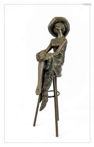 DEMETRE HARALAMB CHIPARUS (1886-1947) Jeune femme assise au ...
