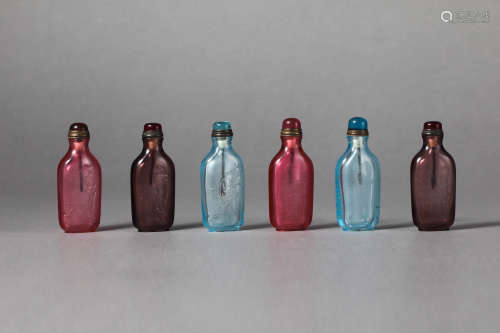 China Qing Dynasty A set of snuff bottles