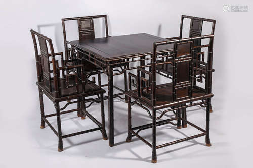 China Qing Dynasty A set of mahogany furniture