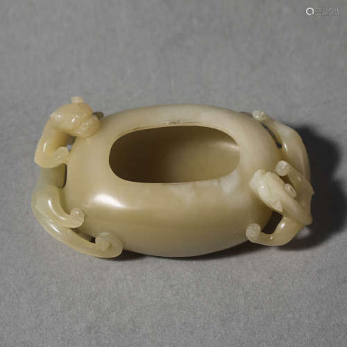 China Qing Dynasty Hetian jade study wash