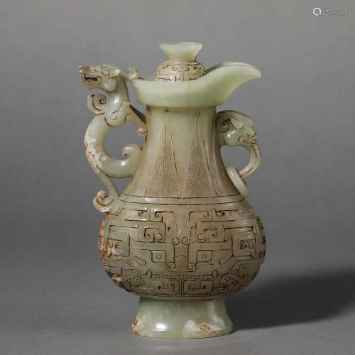 China Han Dynasty jade bottle