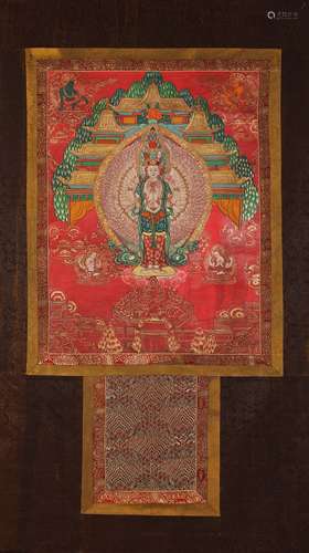 China Qing Dynasty Thangka