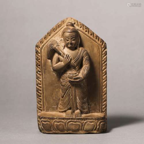 China Qing Dynasty Buddha statue carved in stone