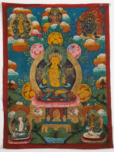 China Qing Dynasty Thangka