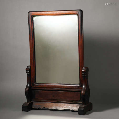 China Qing Dynasty Mahogany cloak mirror