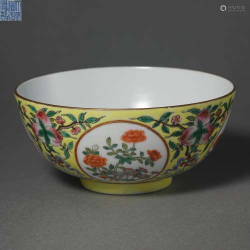 China Qing Dynasty Pastel Window Bowl