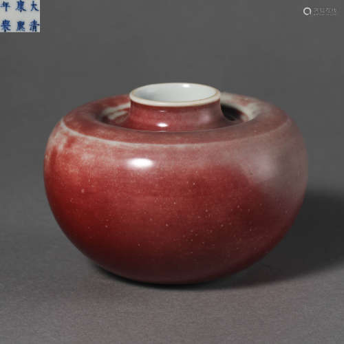 China Qing Dynasty Alum red pen wash