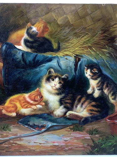 Cats Oil painting