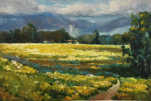 OIL PAINTING Rural Scenery