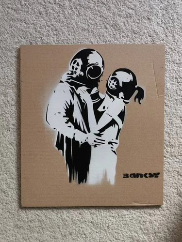 Banksy 'Couple' Stencils cardboard 4/10