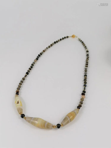 Western Asian Bactrian Ancient agate necklace