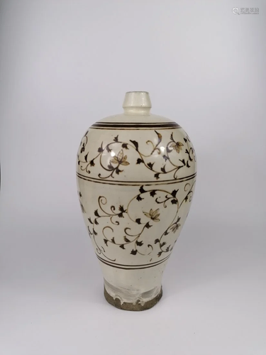 A Fine Chinese Cizhou Kiln Meiping vase