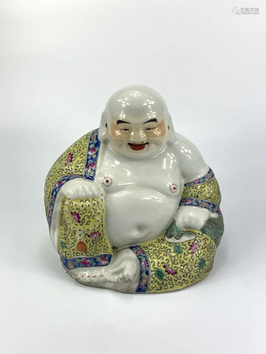 A Chinese famille rose Budai Buddha