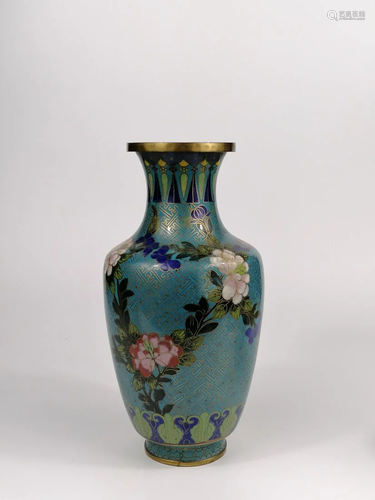 A Chinese Cloisonne vase