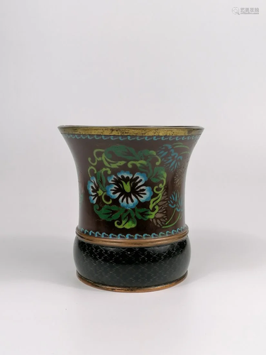 A Rare Chinese Cloisonne Zhadou vase