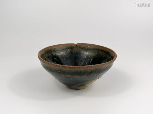 A Jian Ware Black-glazed conical bowl