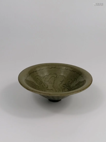 A Linru Celadon Conical bowl