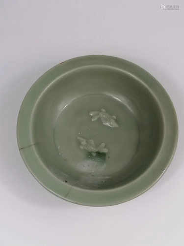 Longquan Celadon twin fish dish