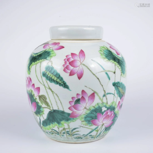 A Chinese famille rose Ginger jar