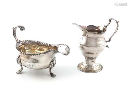 A George III silver cream boat, by Charles Hougham, London 1...