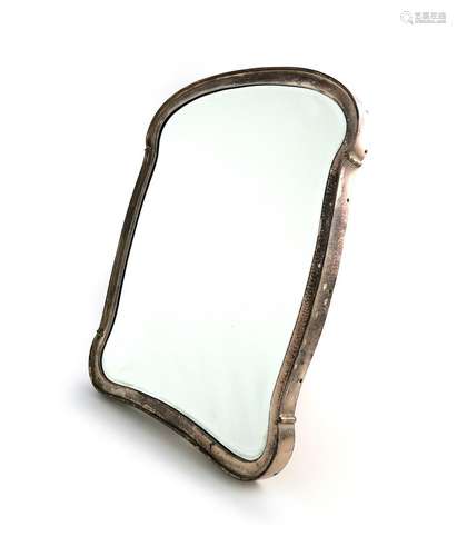 A Czechoslovakian silver dressing table mirror, makers mark ...