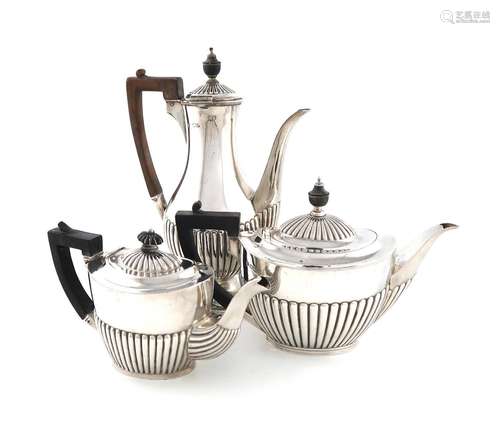 A Victorian silver coffee pot, by Gibson and Langman, Sheffi...