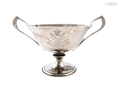 A Regimental presentation silver two-handled trophy Cup, by ...