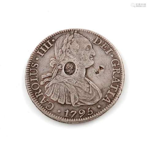 George III (1760-1820): silver dollar, emergency issue, Span...