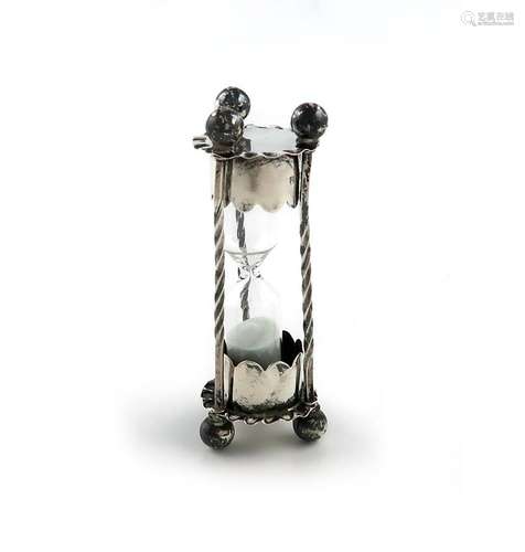 An Edwardian silver egg timer, by John Wilmot, Birmingham 19...